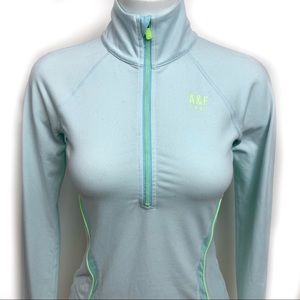ABERCROMBIE & FINCH Light Aqua Athletic Pullover S